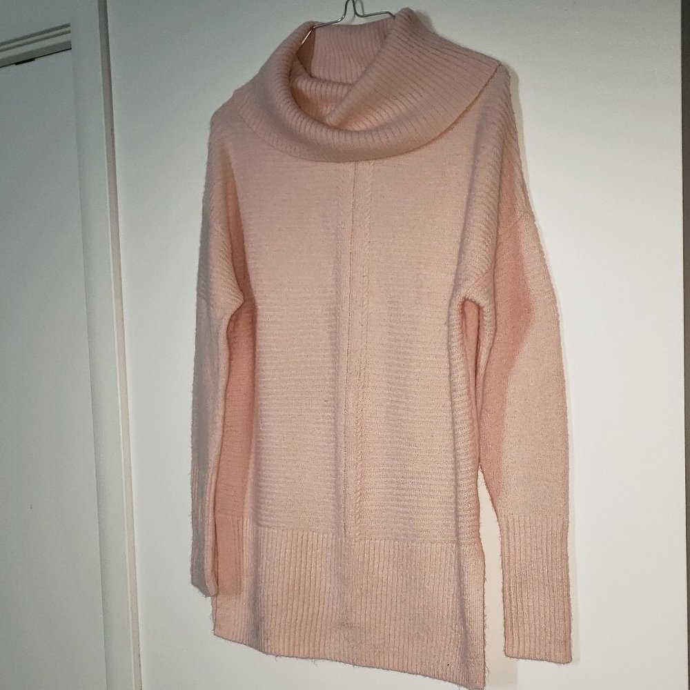 Oversized Cozy Knit Cowl-Neck Long-Sleeve Warm Top